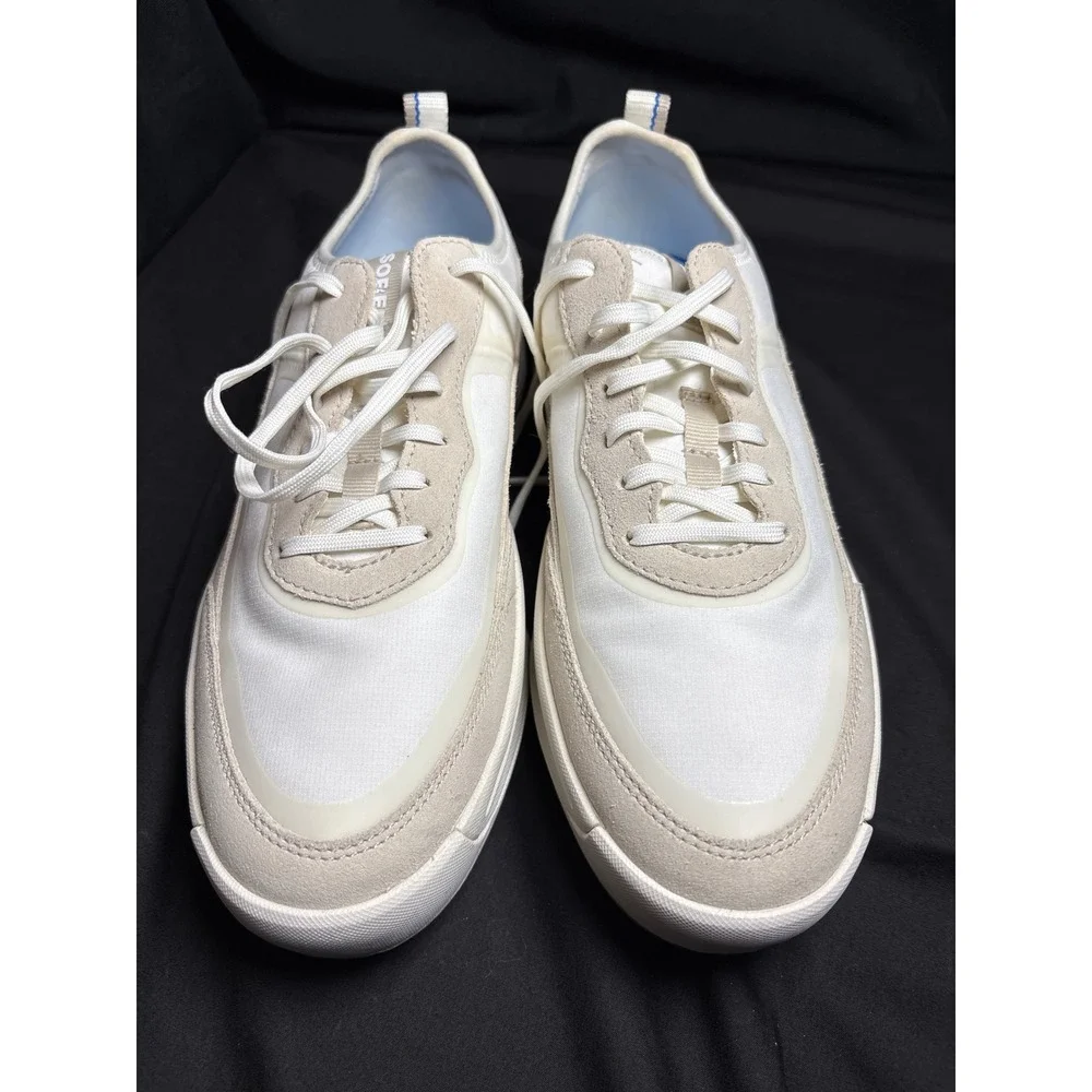 Sorel Kinetic Impact II Lace Sneakers Sea Salt Chalk Women 10 NL4855-125